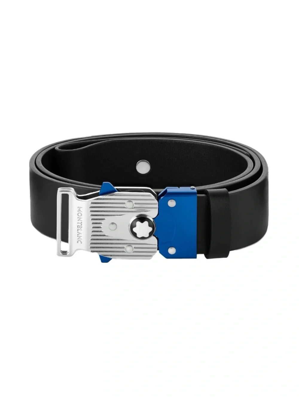 Montblanc M-Lock Belt Adjustable Black Leather New